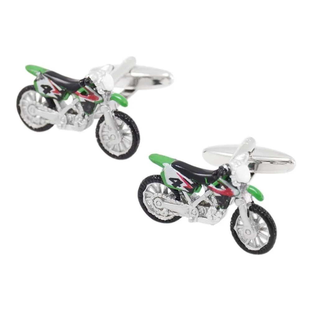 Cycolinks Enamel Motorcross Cuff Links