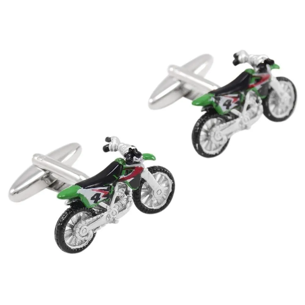 Cycolinks Enamel Motorcross Cuff Links