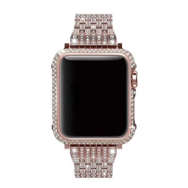 CZ Crystal Stones Case Compatible With Apple Watch
