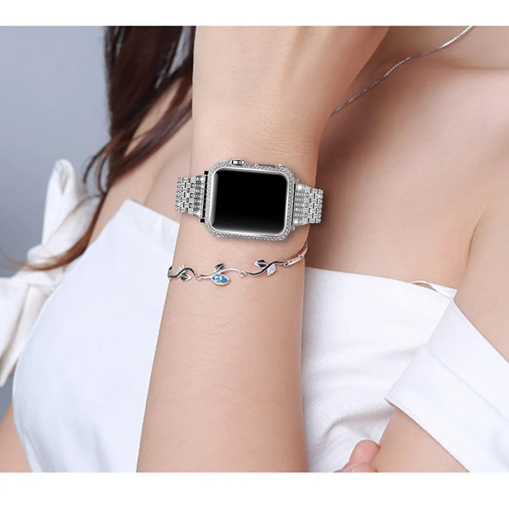 CZ Crystal Stones Case Compatible With Apple Watch