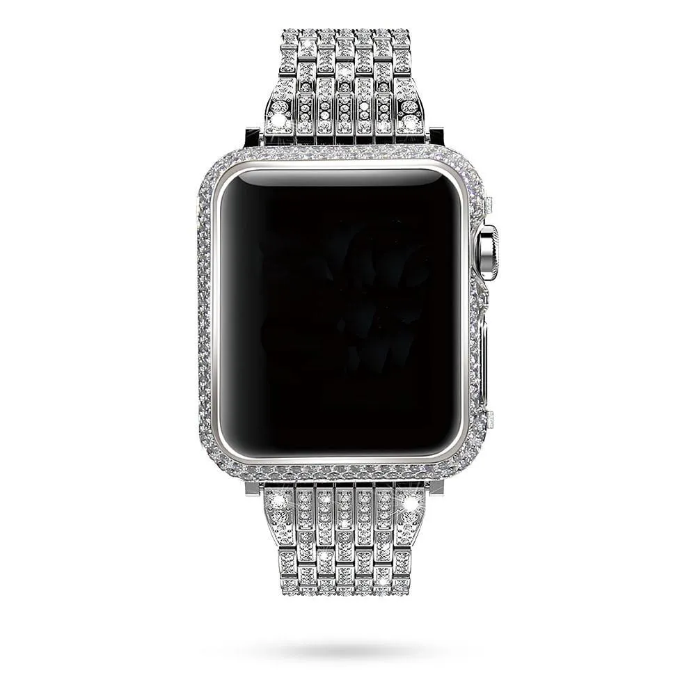 CZ Crystal Stones Case Compatible With Apple Watch