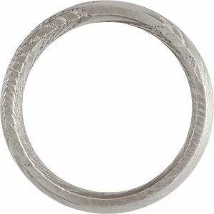 Damascus Steel Flat Patterned Band STST6 - 6 mm - 8 mm