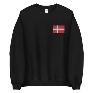 Danish Flag Embroidered Sweatshirt