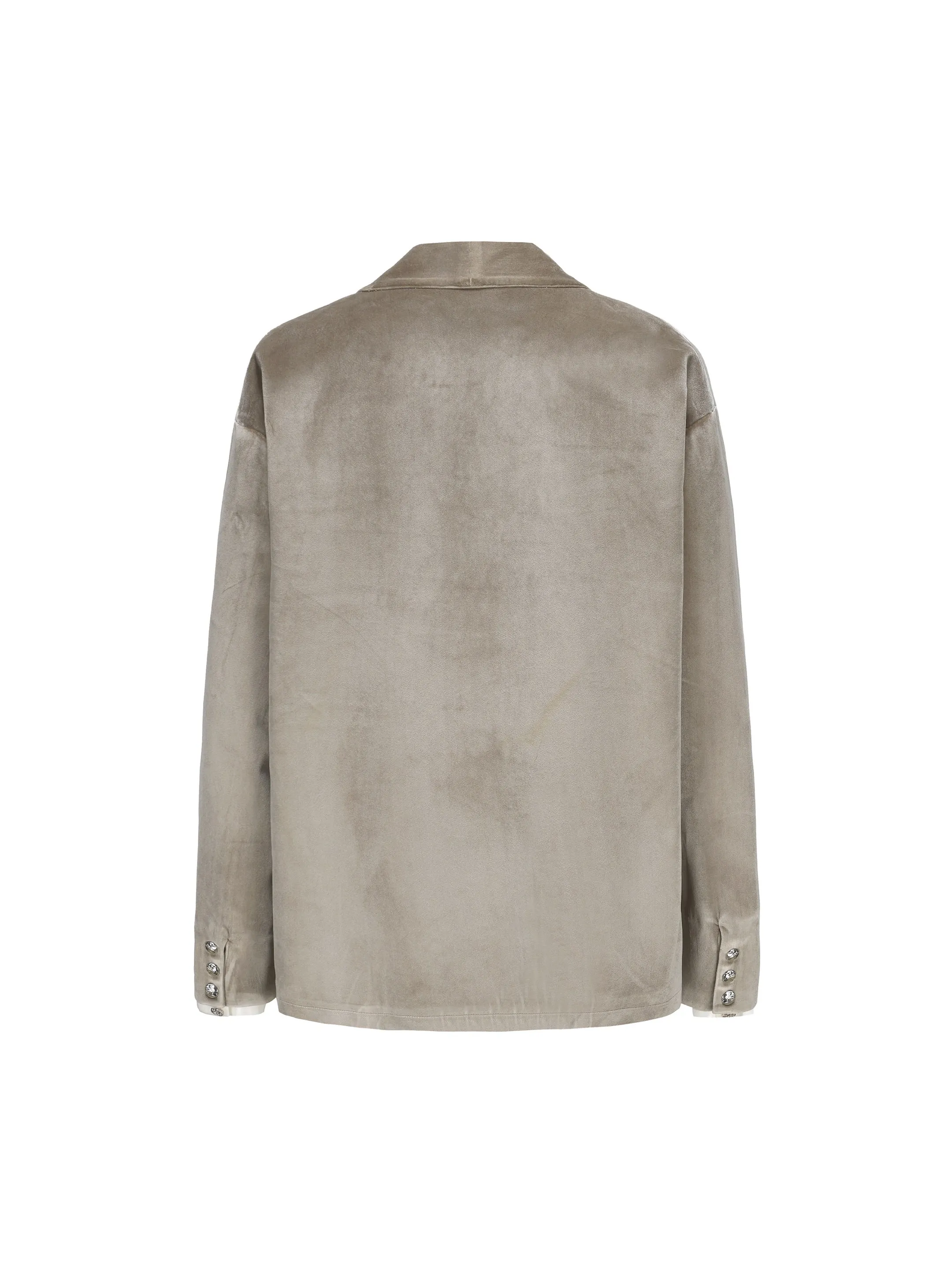Desert Brown Velvet Kimono Jacket