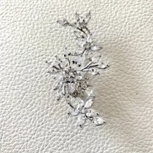 Diamontage Floral Bouquet Brooch Pin