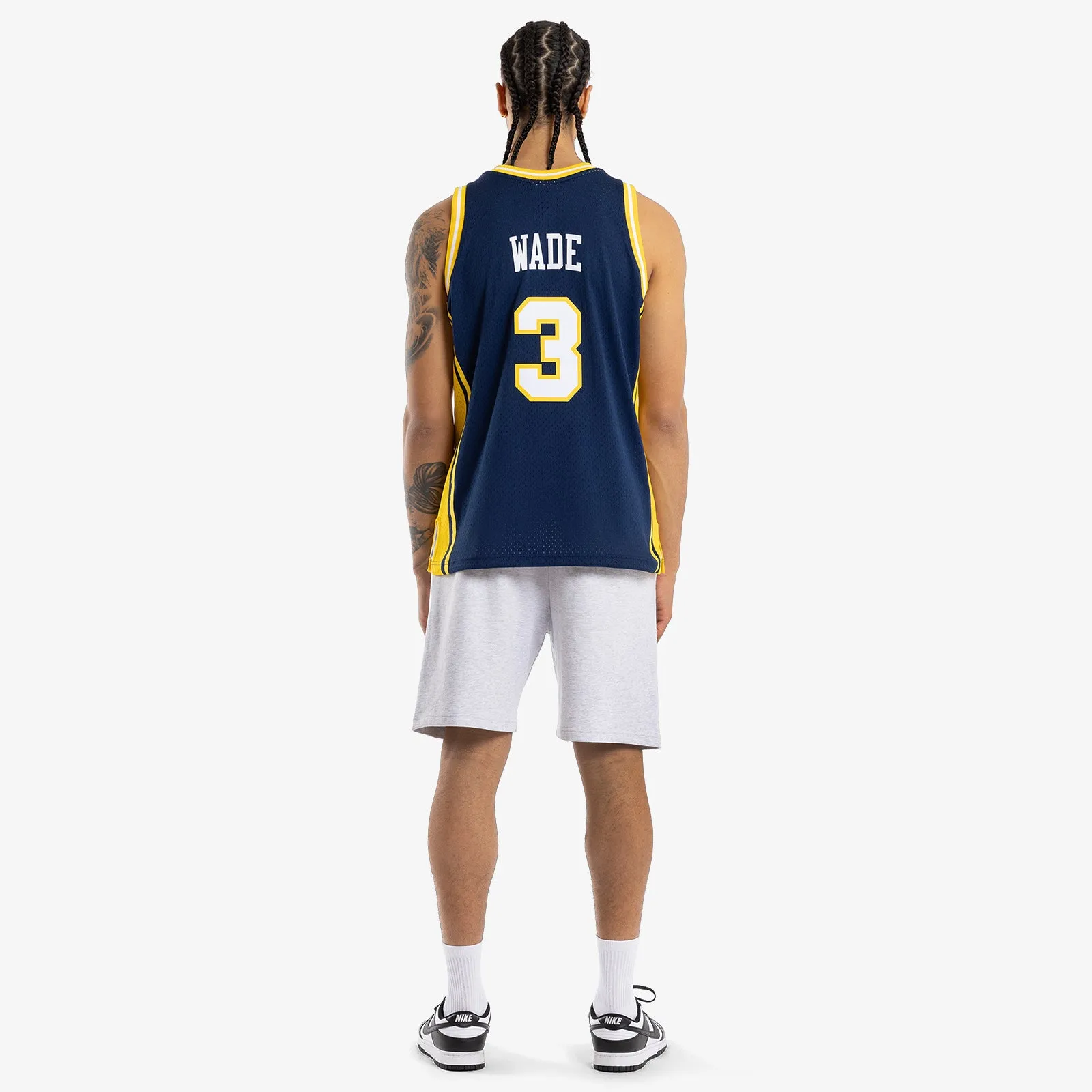 Dwyane Wade Marquette Golden Eagles 02-03 HWC Swingman Jersey - Navy