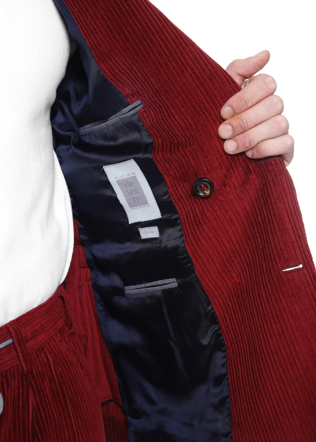ELEVENTY - By ERMENEGILDO ZEGNA "CASHMERE CORDUROY" Jogger Suit - 42US