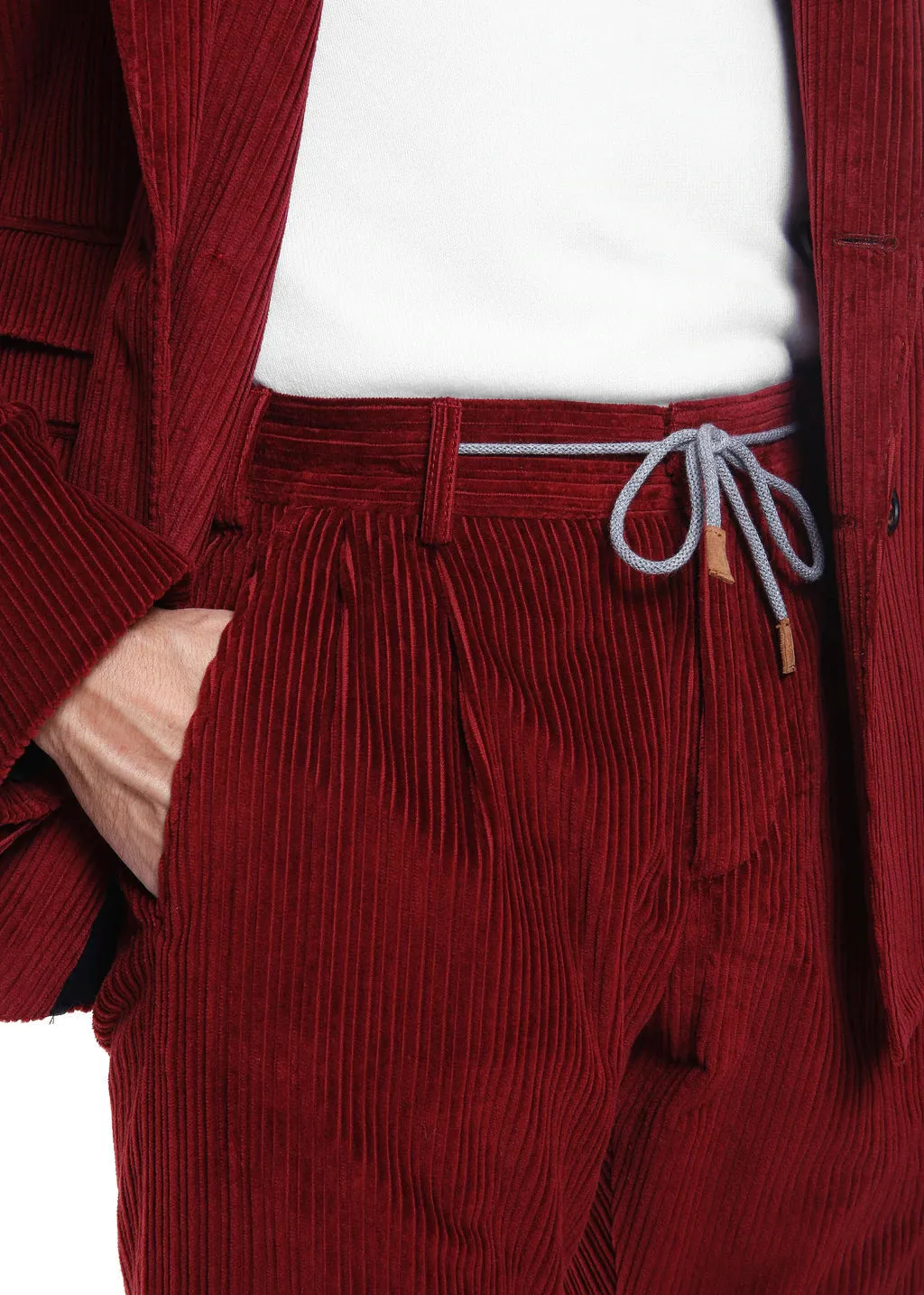 ELEVENTY - By ERMENEGILDO ZEGNA "CASHMERE CORDUROY" Jogger Suit - 42US