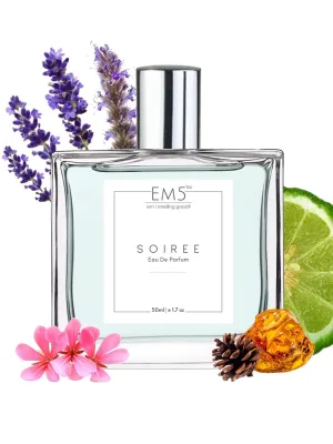 EM5™ Soiree Perfume EDP Spray for Men | Spicy Amber Citrus Fragrance Accords | Luxury Gift for Him | Variants Available: 50 ml Spray / 15 ml Spray