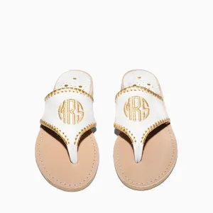 Embroidered "MRS" Sandal