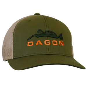 Embroidered Trucker Hat- Olive