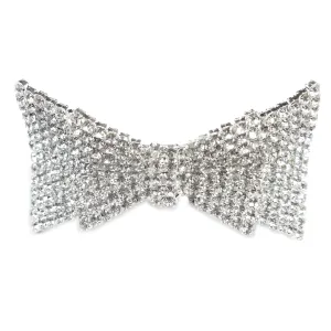 Encrusted Bow Tie Ribbon Barette
