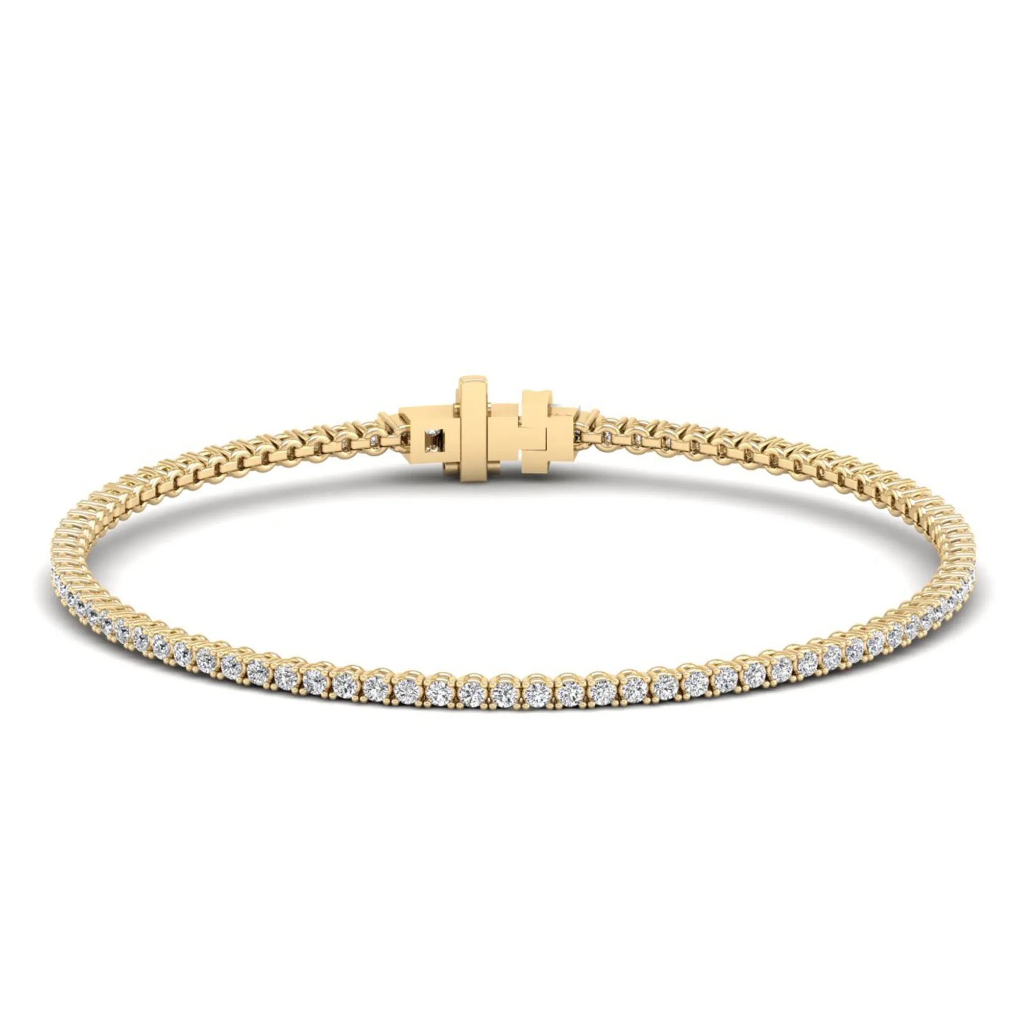 Four Prong Classic Diamond Tennis Bracelet