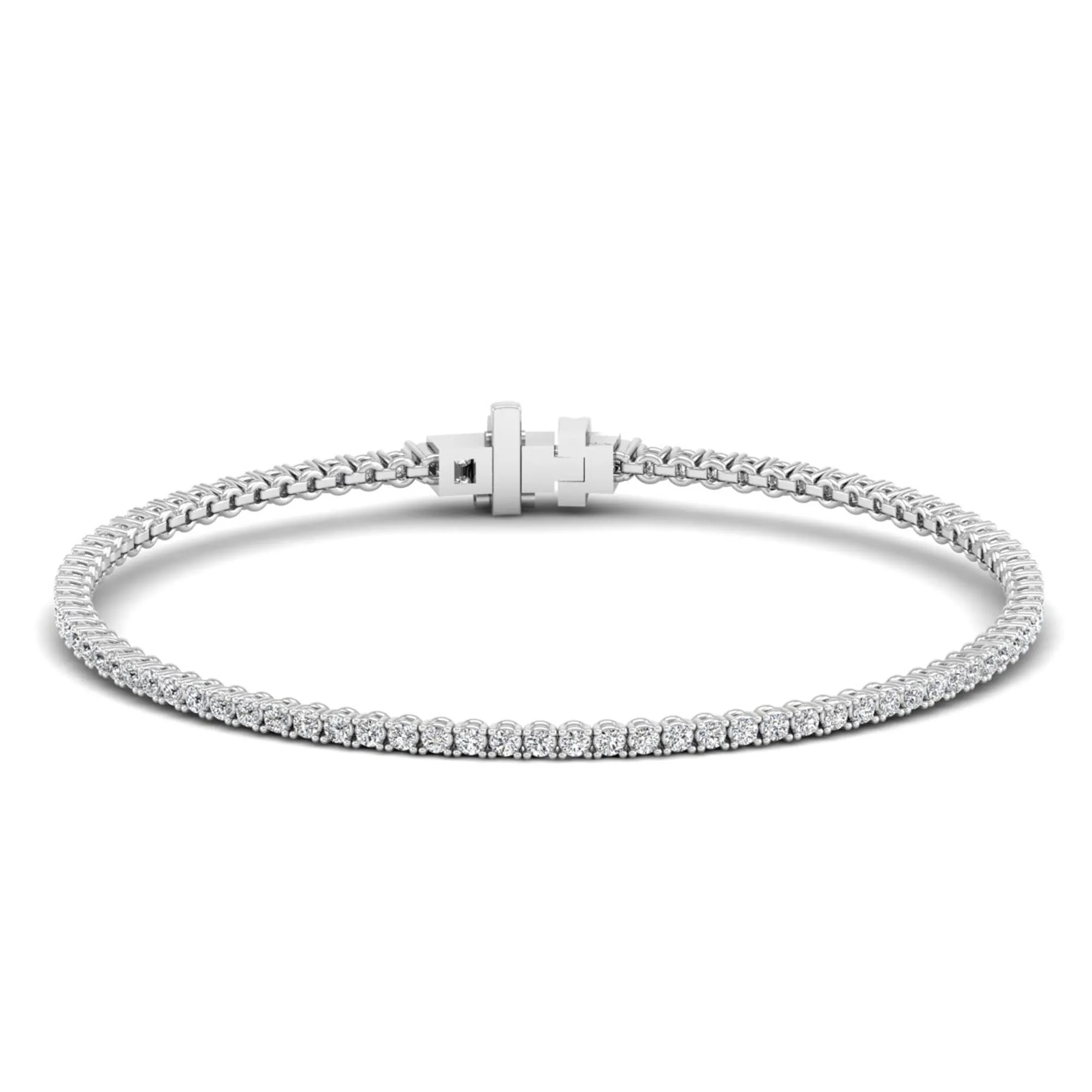 Four Prong Classic Diamond Tennis Bracelet