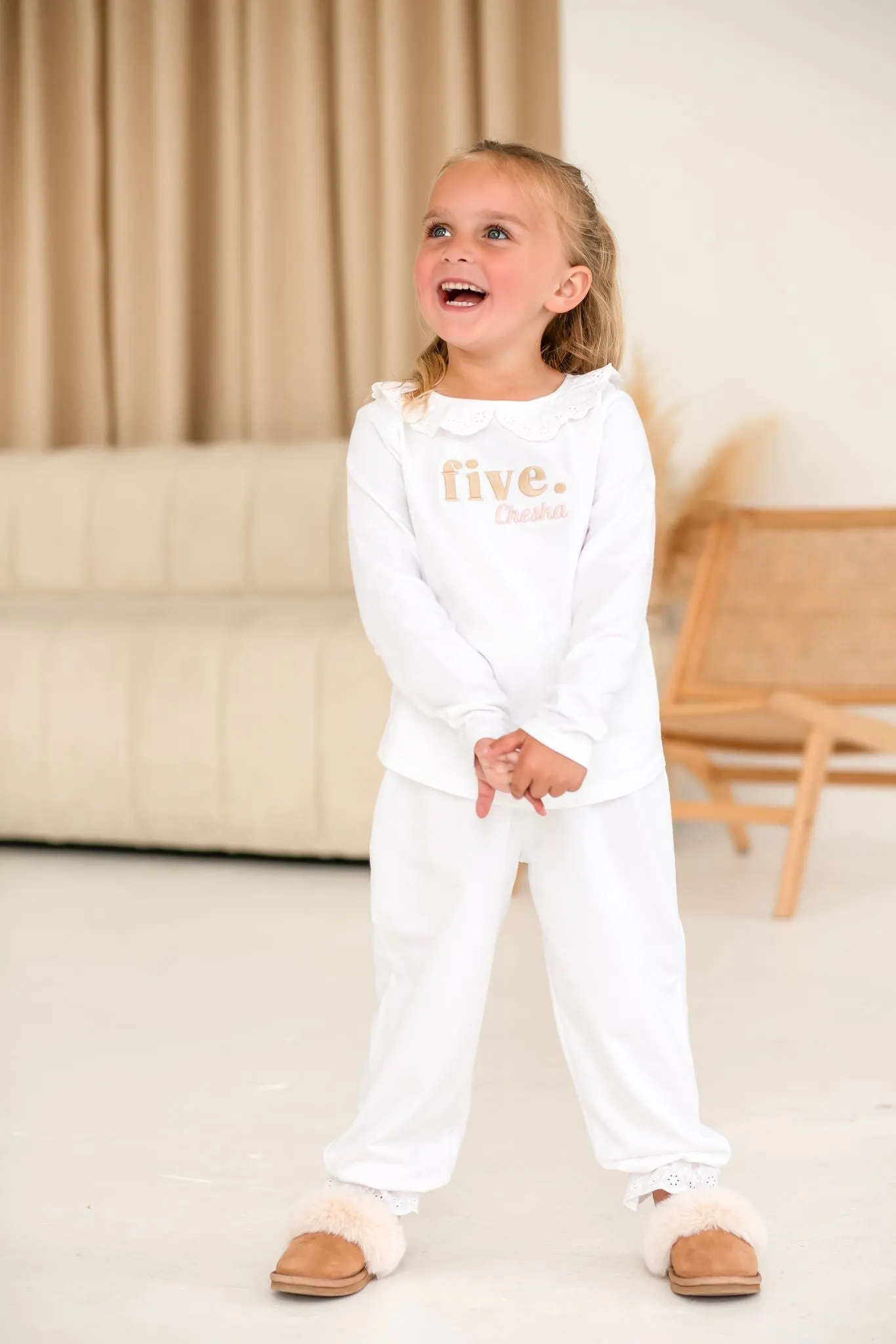 Frill Birthday Classic Lounge Set - Embroidered