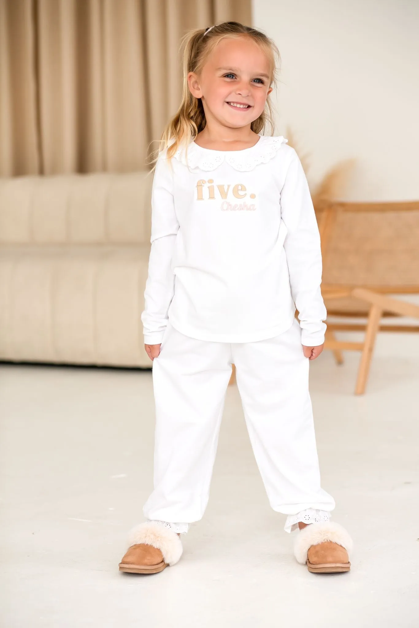 Frill Birthday Classic Lounge Set - Embroidered