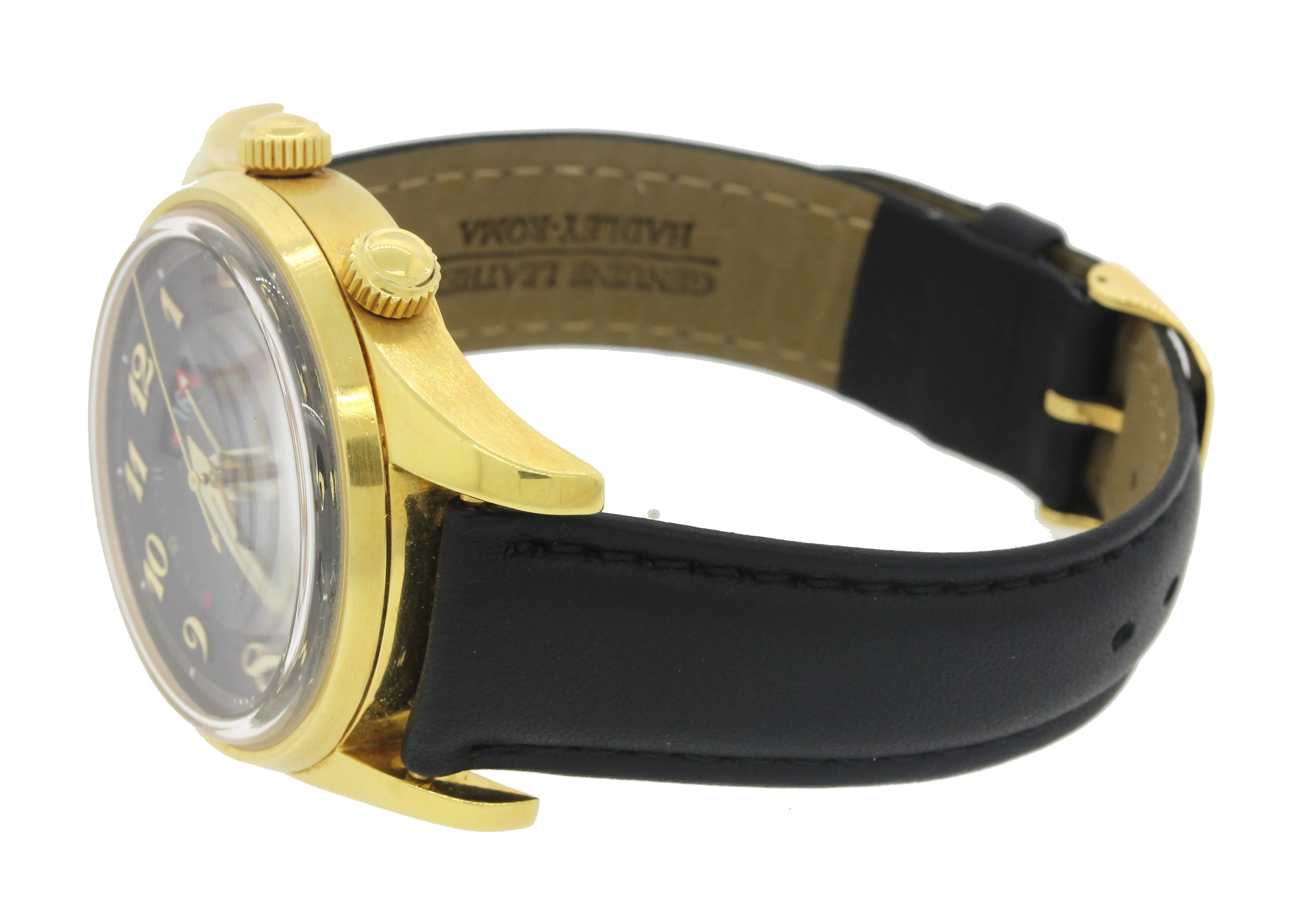 Girard Perregaux Traveller II Solid 18k Gold 38mm Alarm GMT Date 4940 Watch wBox