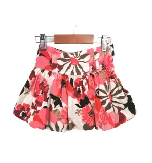 GIRL SIZE 5 YEARS - GYMBOREE, Floral Corduroy Skirt EUC B52