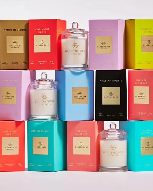 GLASSHOUSE FRAGRANCES | Arabian Nights Candle | White Oud