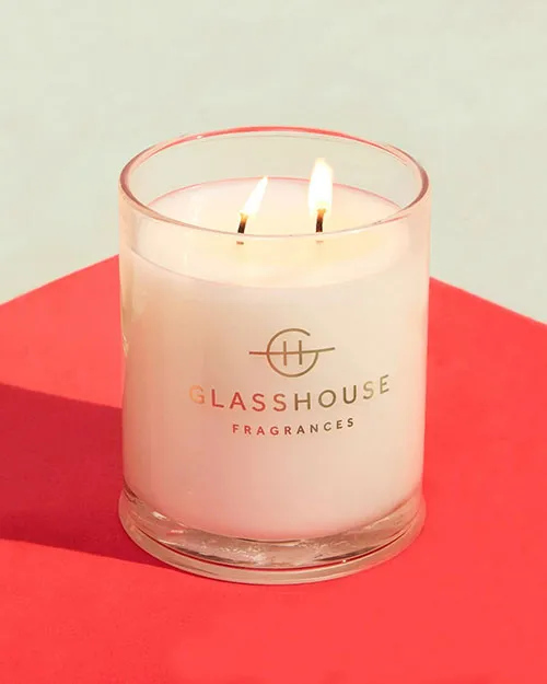 GLASSHOUSE FRAGRANCES | Arabian Nights Candle | White Oud