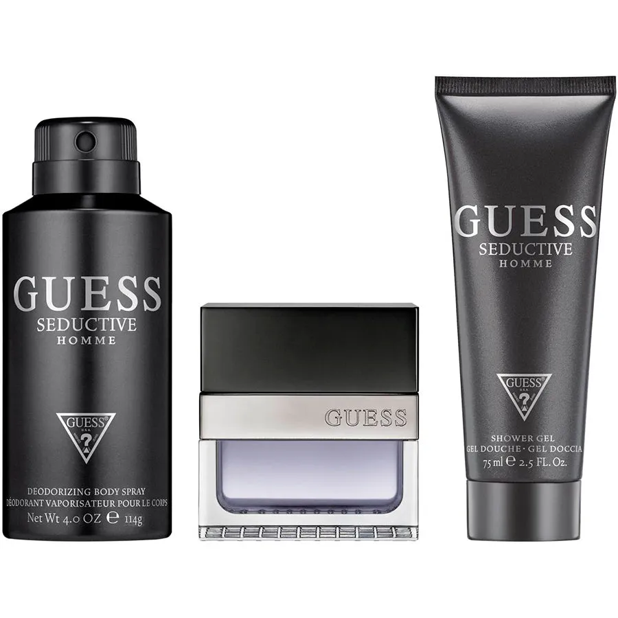 Guess Seductive Homme by Guess for Men 3.4 oz EDT 3 PC Gift Set