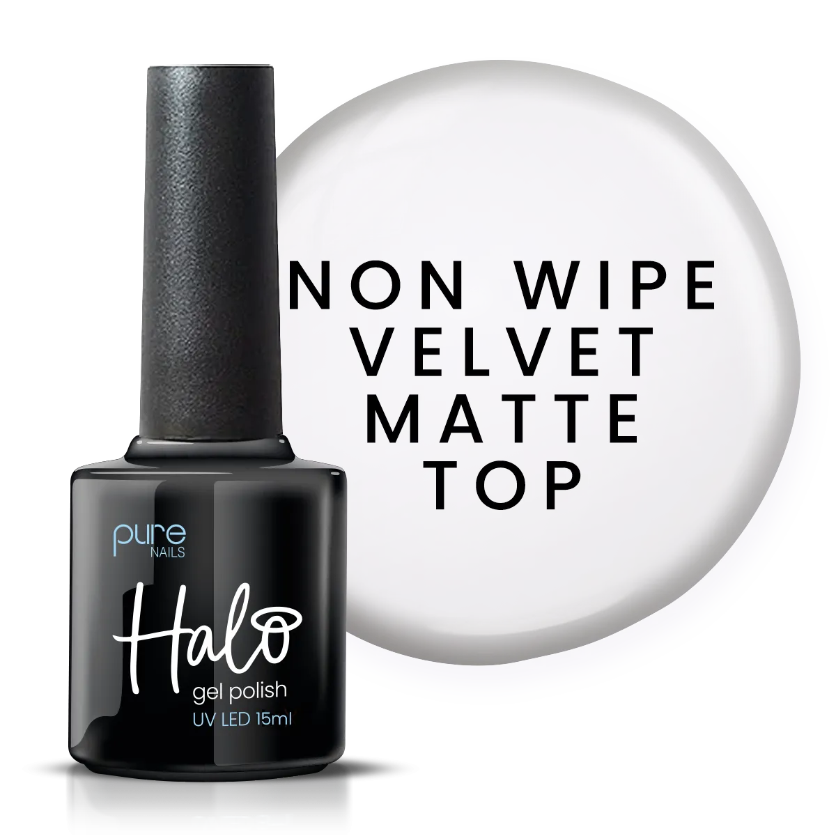 Halo Gel Polish Velvet Matte Top (Non Wipe)