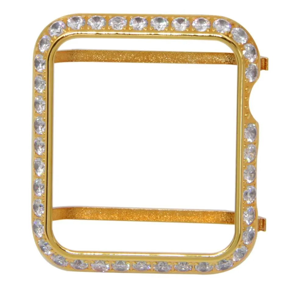 Handmade Premium CZ Crystal Stones Case Compatible With Apple Watch