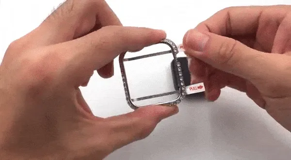 Handmade Premium CZ Crystal Stones Case Compatible With Apple Watch