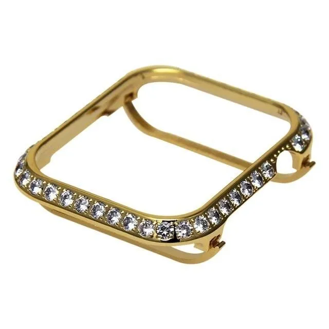 Handmade Premium CZ Crystal Stones Case Compatible With Apple Watch