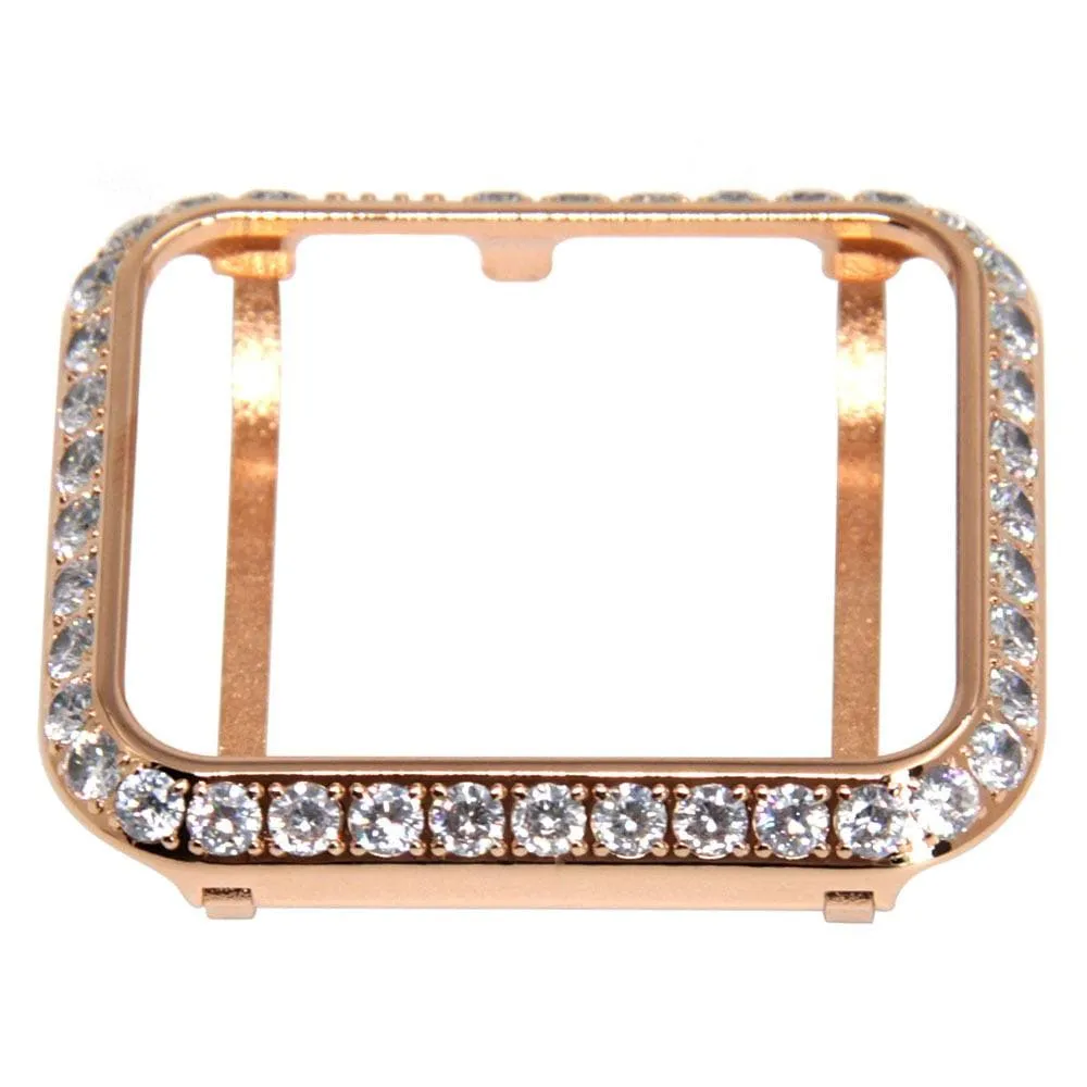 Handmade Premium CZ Crystal Stones Case Compatible With Apple Watch