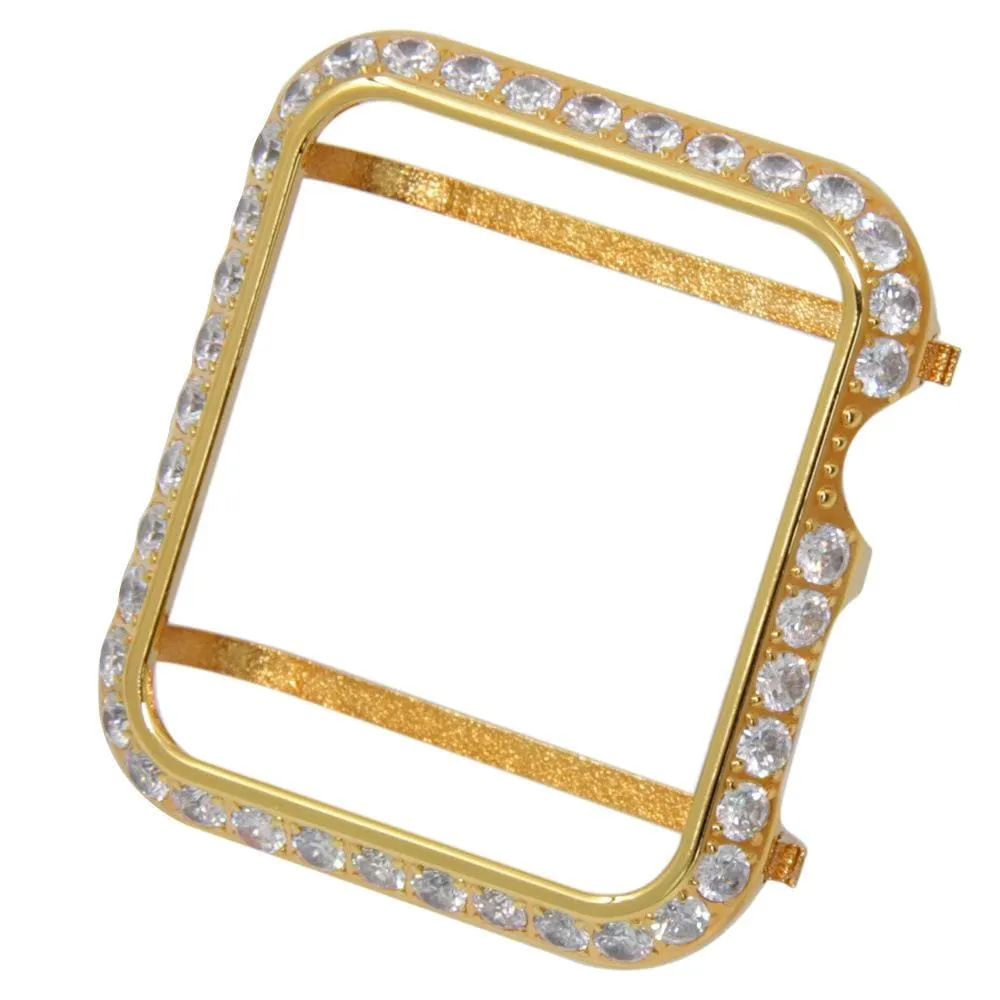 Handmade Premium CZ Crystal Stones Case Compatible With Apple Watch