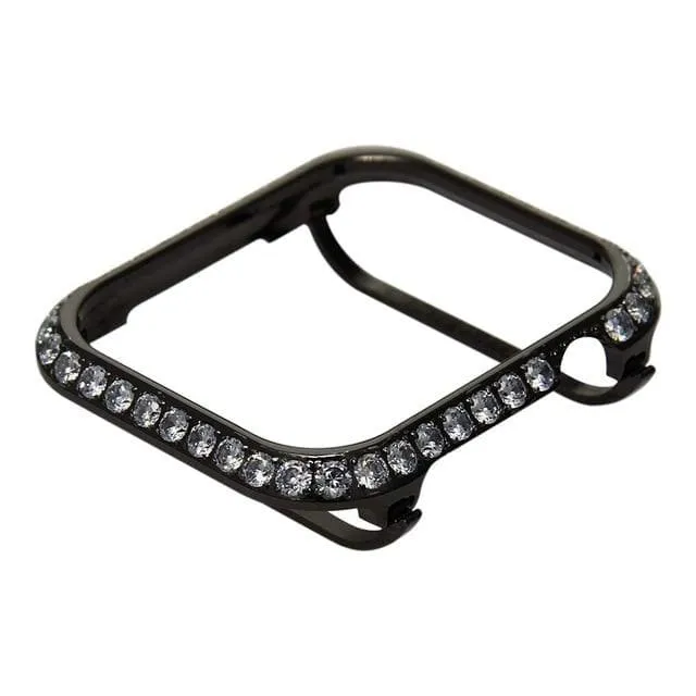 Handmade Premium CZ Crystal Stones Case Compatible With Apple Watch