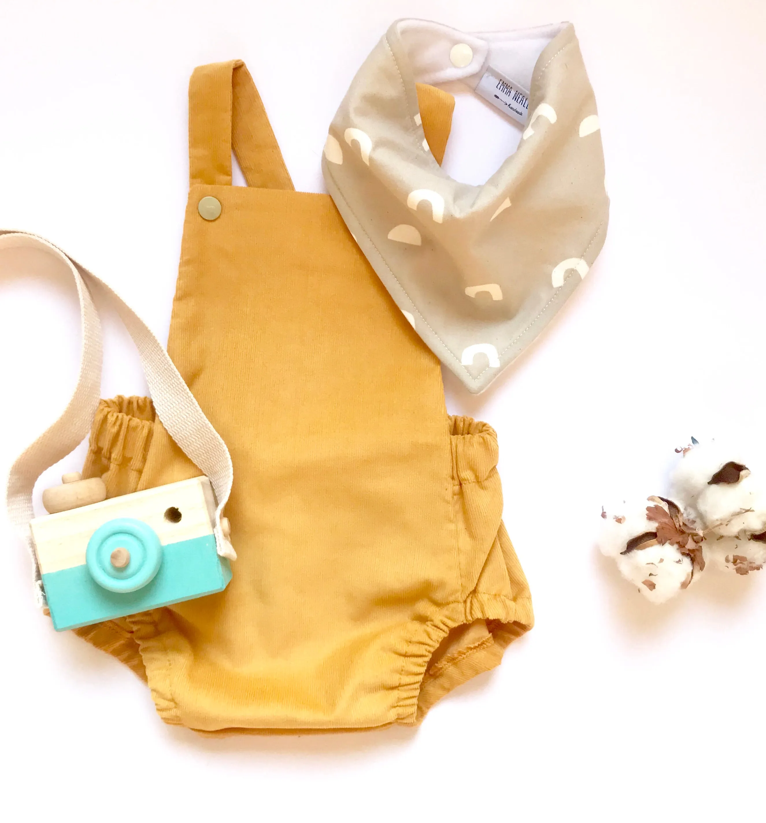 Honey Baby Needlecord Short Romper