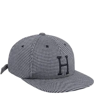 Huf Classic H Houndstooth Strapback Cap - Black