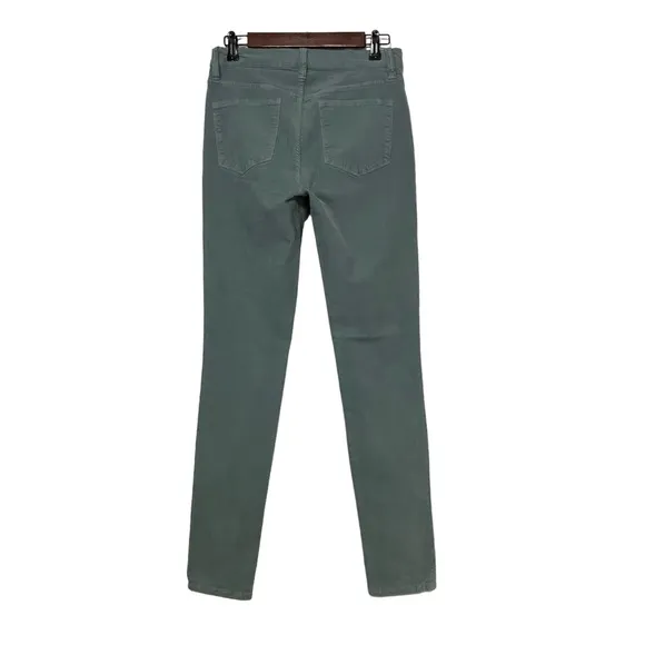 J Crew Lookout High Rise Skinny Corduroy Pants Soft Blue Green
