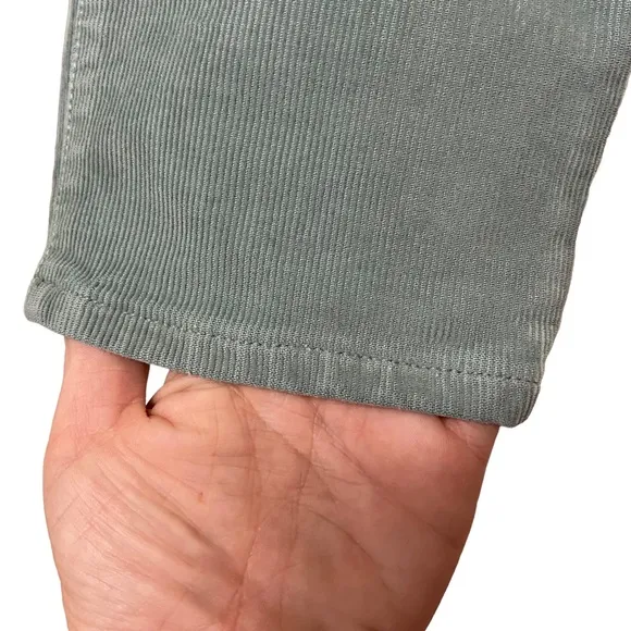 J Crew Lookout High Rise Skinny Corduroy Pants Soft Blue Green