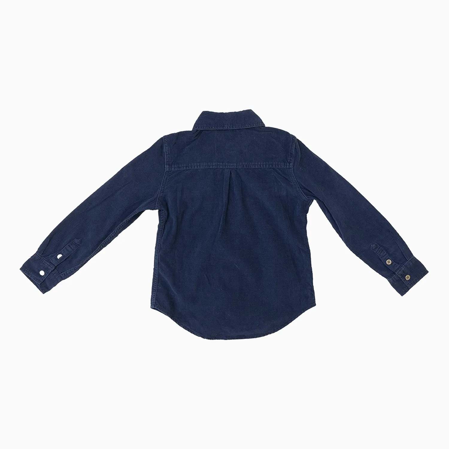 Kid's Indigo Washed Corduroy Shirt