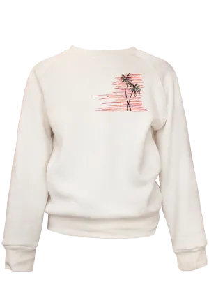 Kid's Sunset Palms Classic Crew Pullover