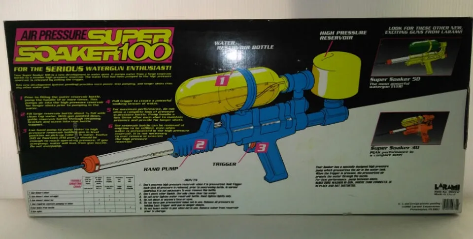 Larami Super Soaker 100 Water Gun
