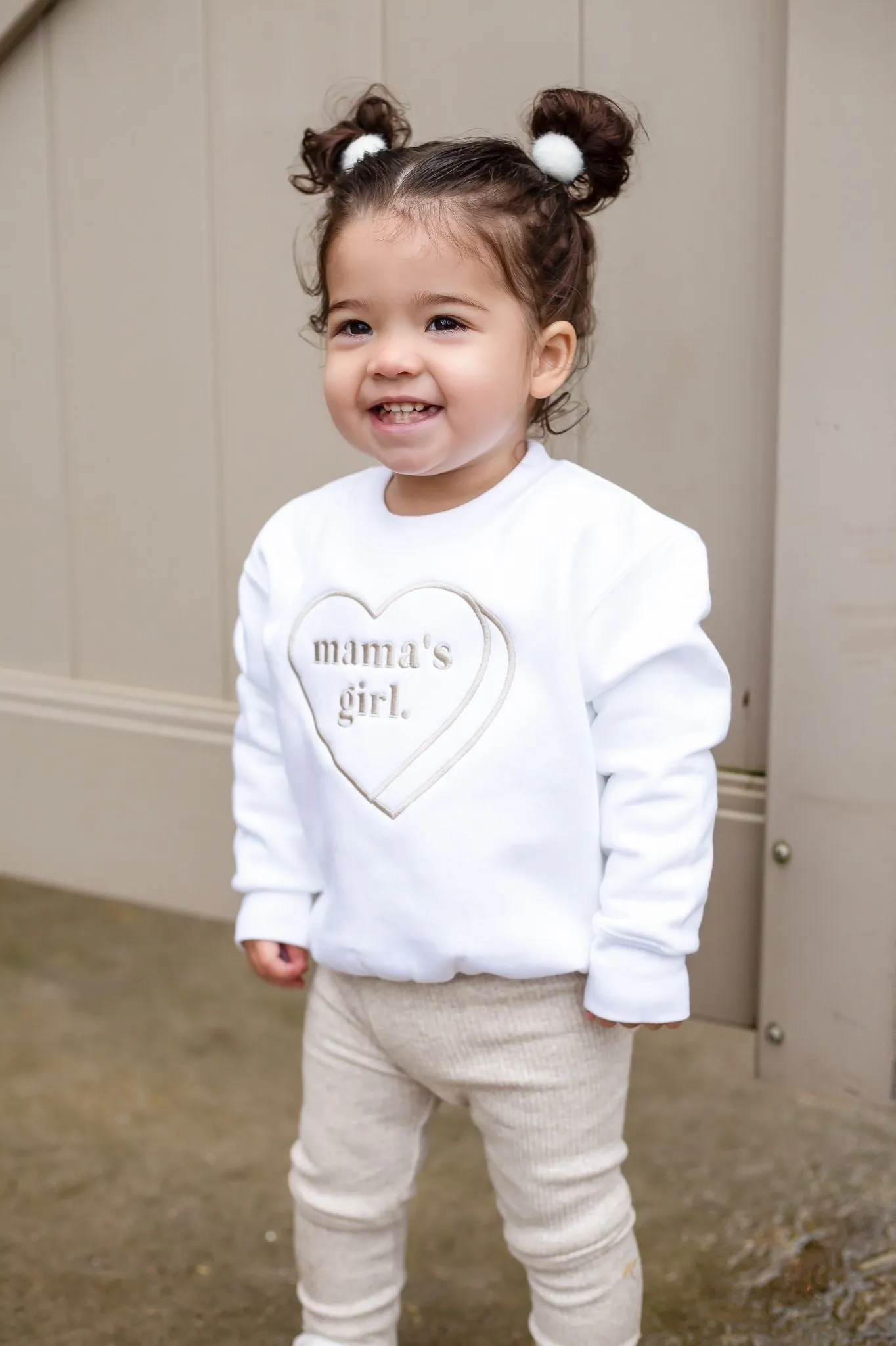 Large heart Classic Sweatshirt - Embroidered