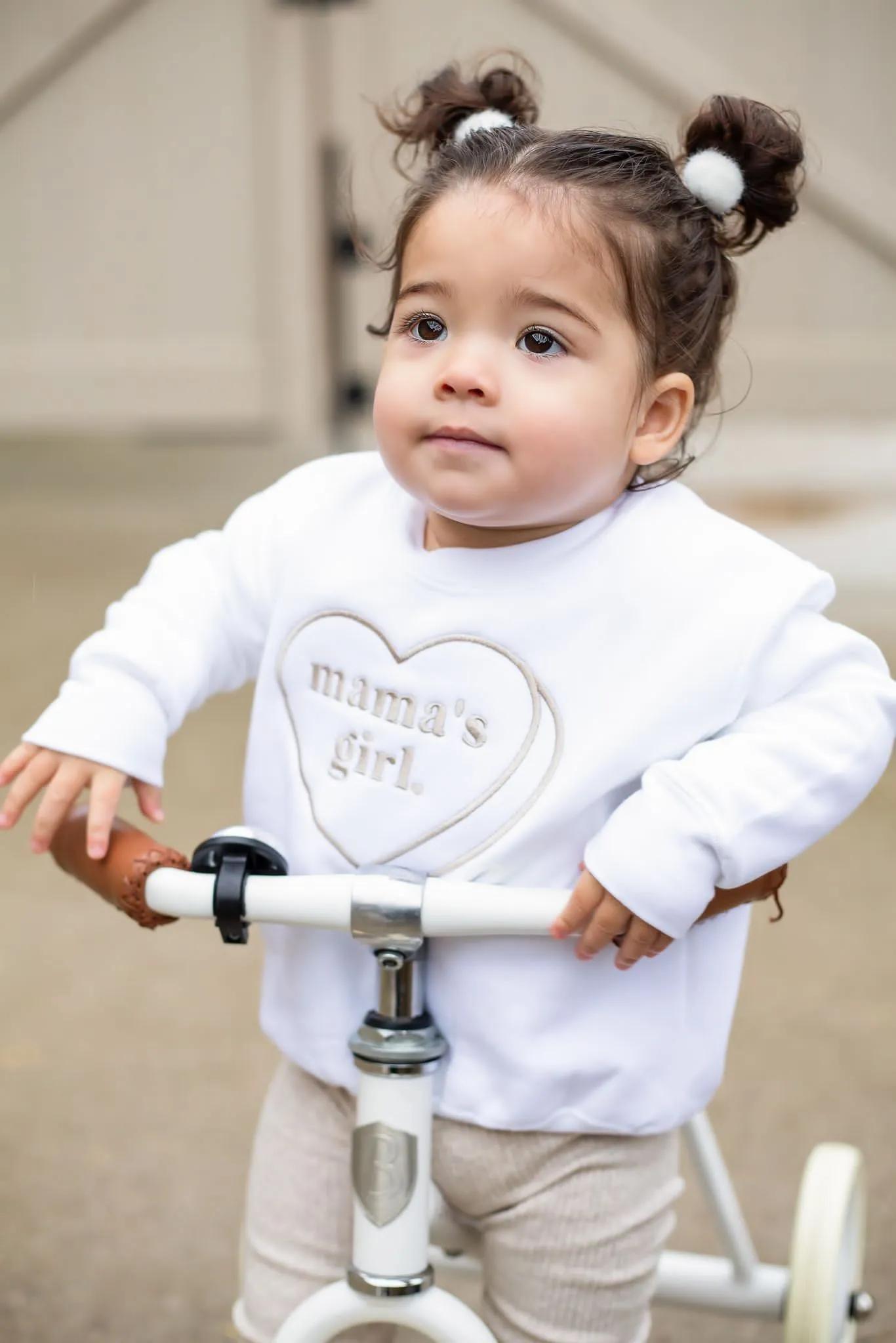 Large heart Classic Sweatshirt - Embroidered