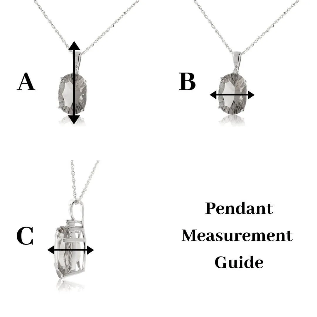 Lock Style Diamond Pendant w/Chain