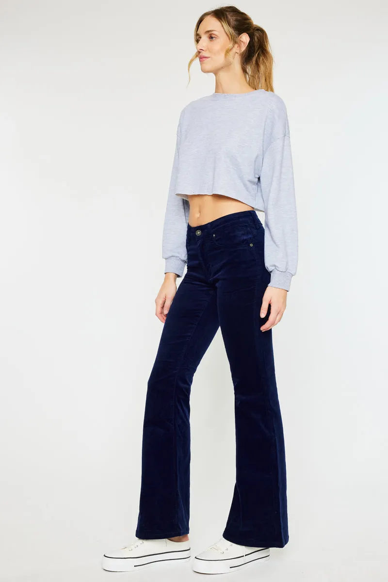 Lunita High Rise Corduroy Flare