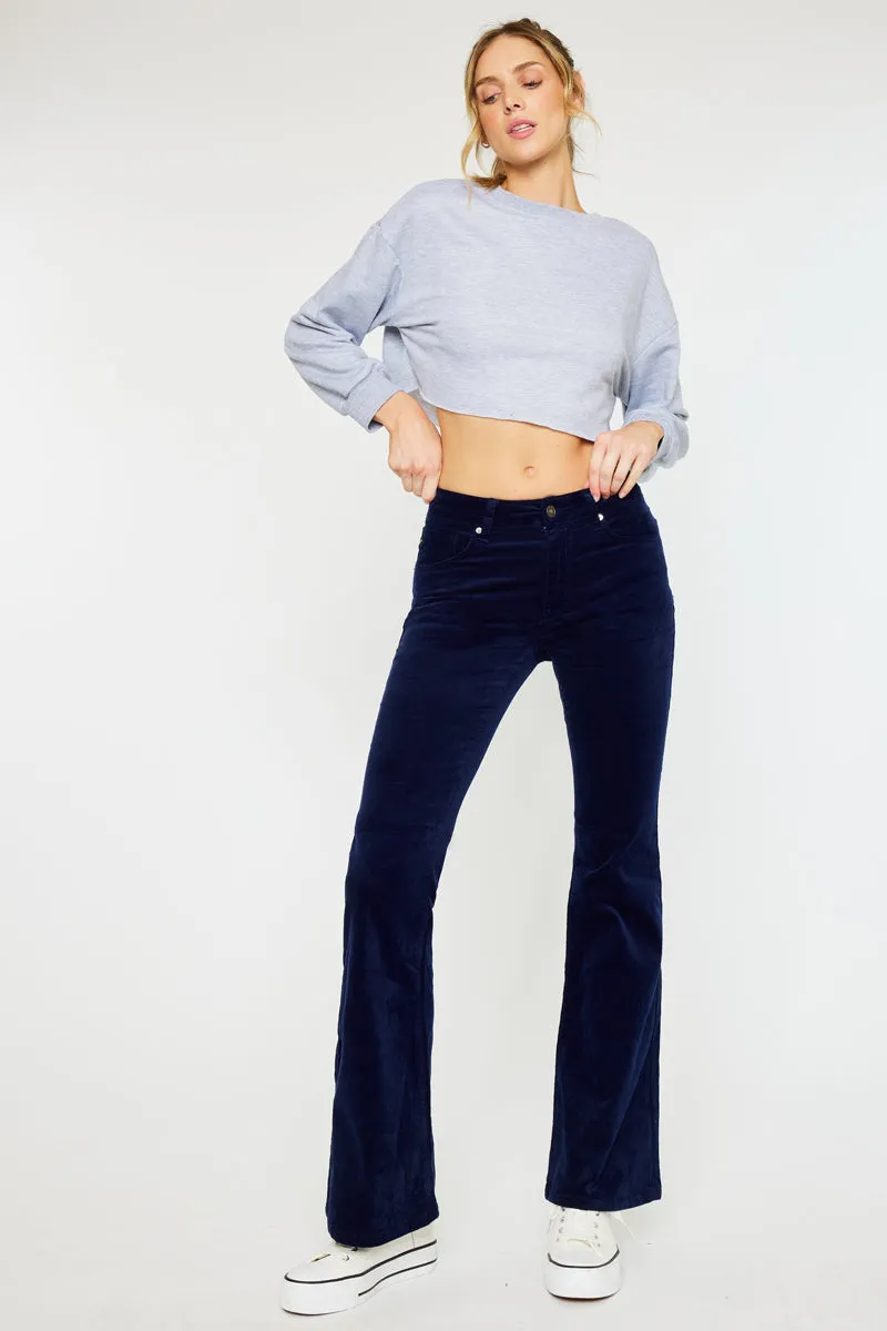 Lunita High Rise Corduroy Flare
