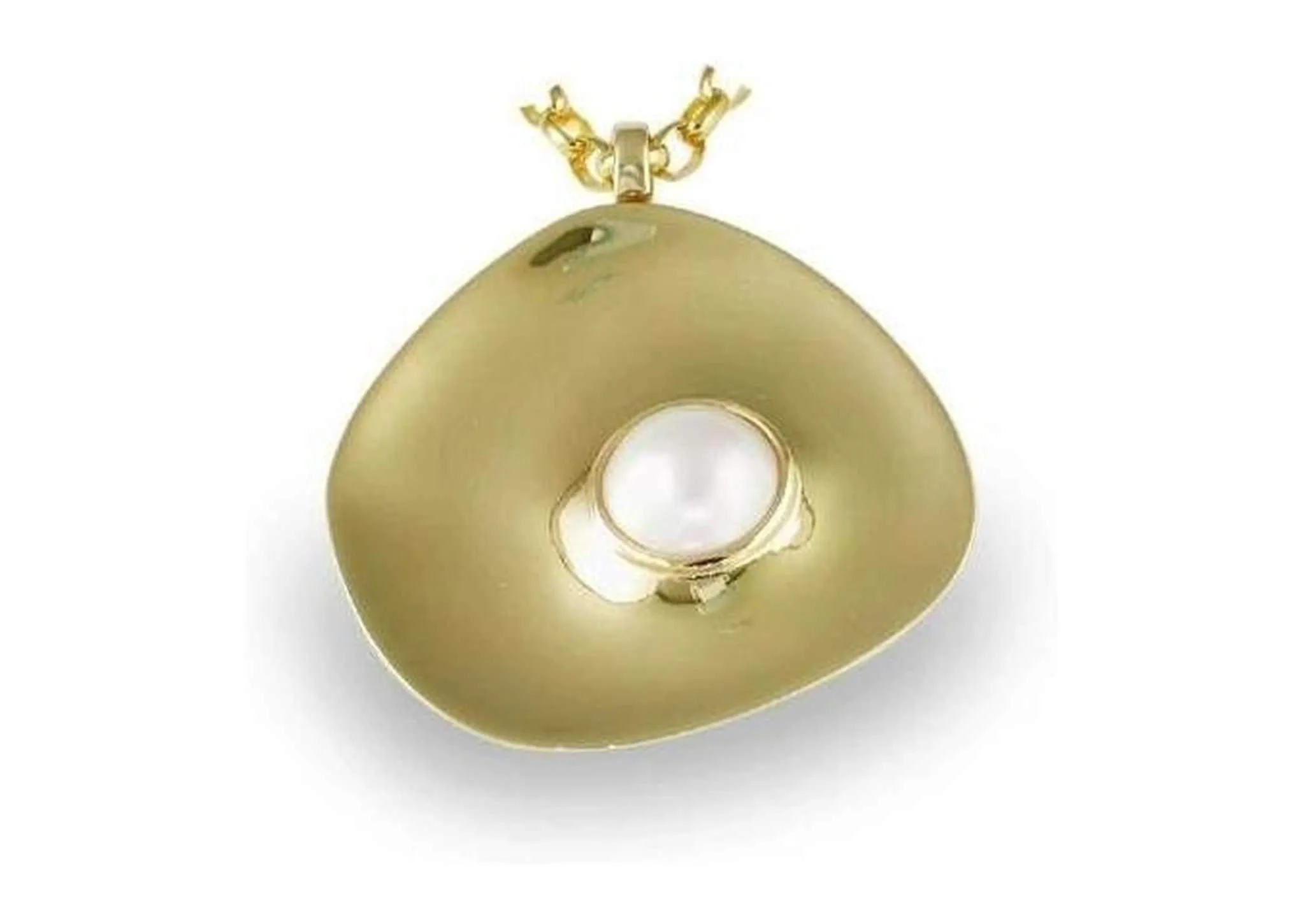 Mabe Pearl Necklace, 9ct Yellow Gold