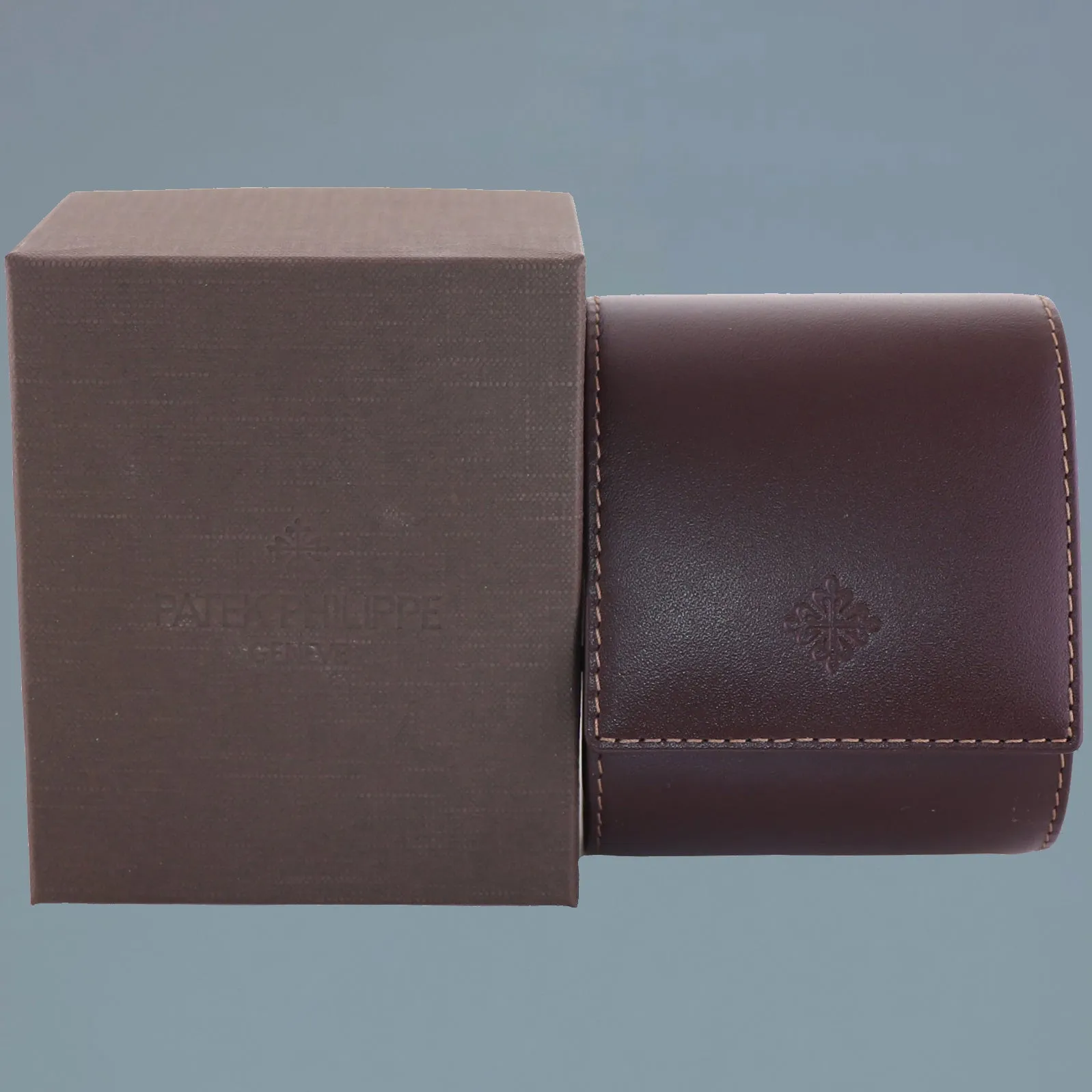 MINT Patek Philippe Calatrava 5196R Rose Gold Brown Leather 37mm Watch Box
