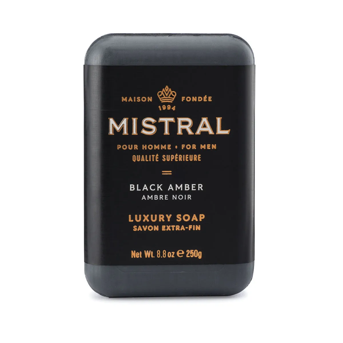 Mistral Luxury Bar Soap - Black Amber