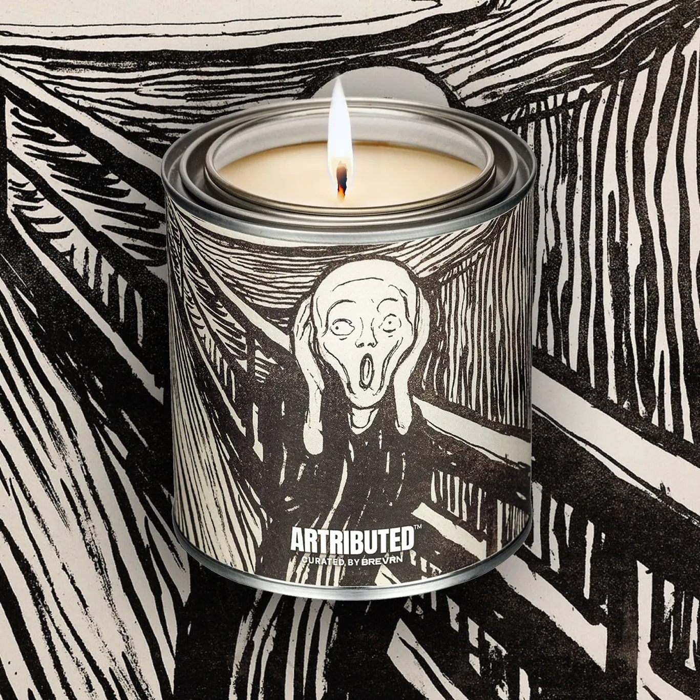 Munch The Scream Candle