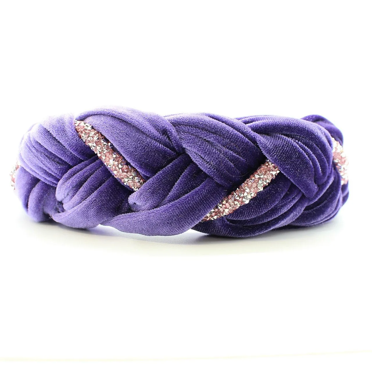Mustard Velvet and Rhinestones Headband