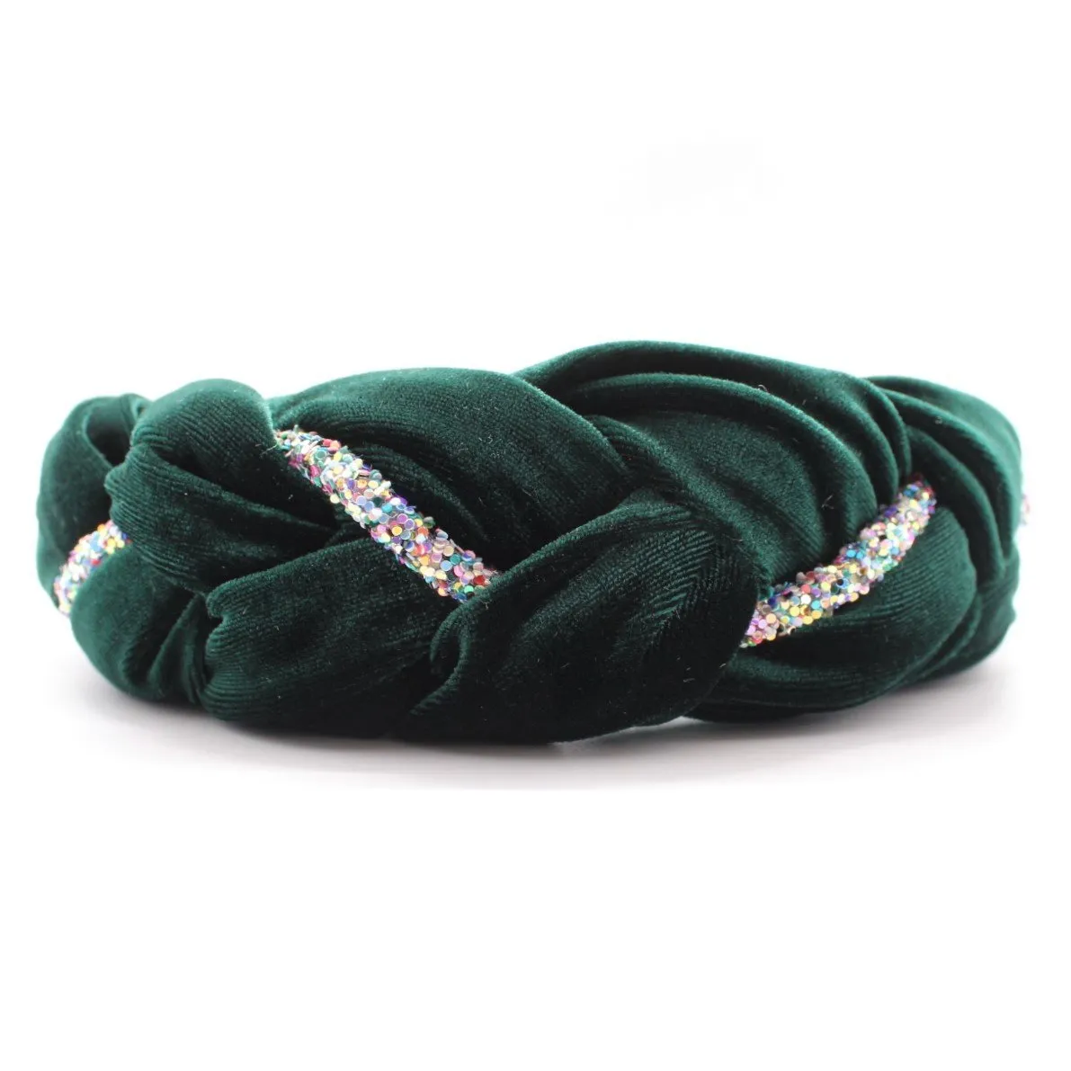 Mustard Velvet and Rhinestones Headband